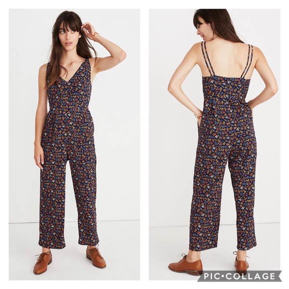 Madewell Pants - Madewell V-Neck Jumpsuit in Garden Party Size 18